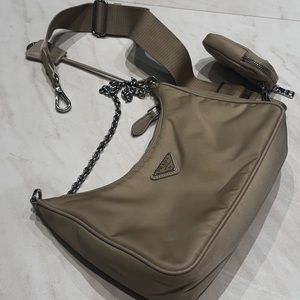 Prada beige shoulder bag